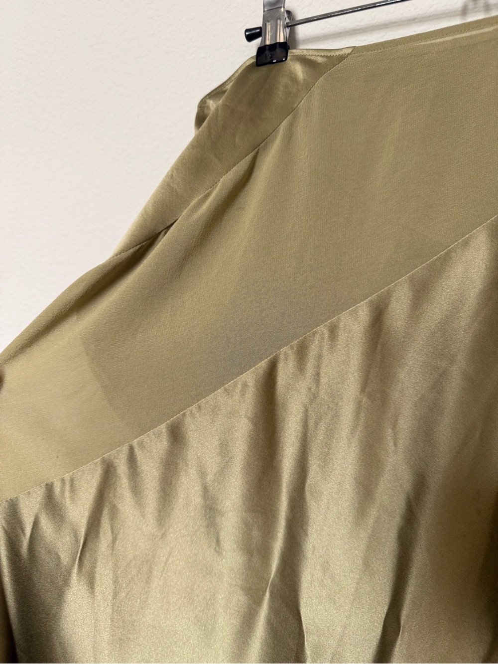 Victorias Secret x Altuzarra Collab Green moss 100% silk Satin Bias-Cut Skirt - Picture 5 of 5